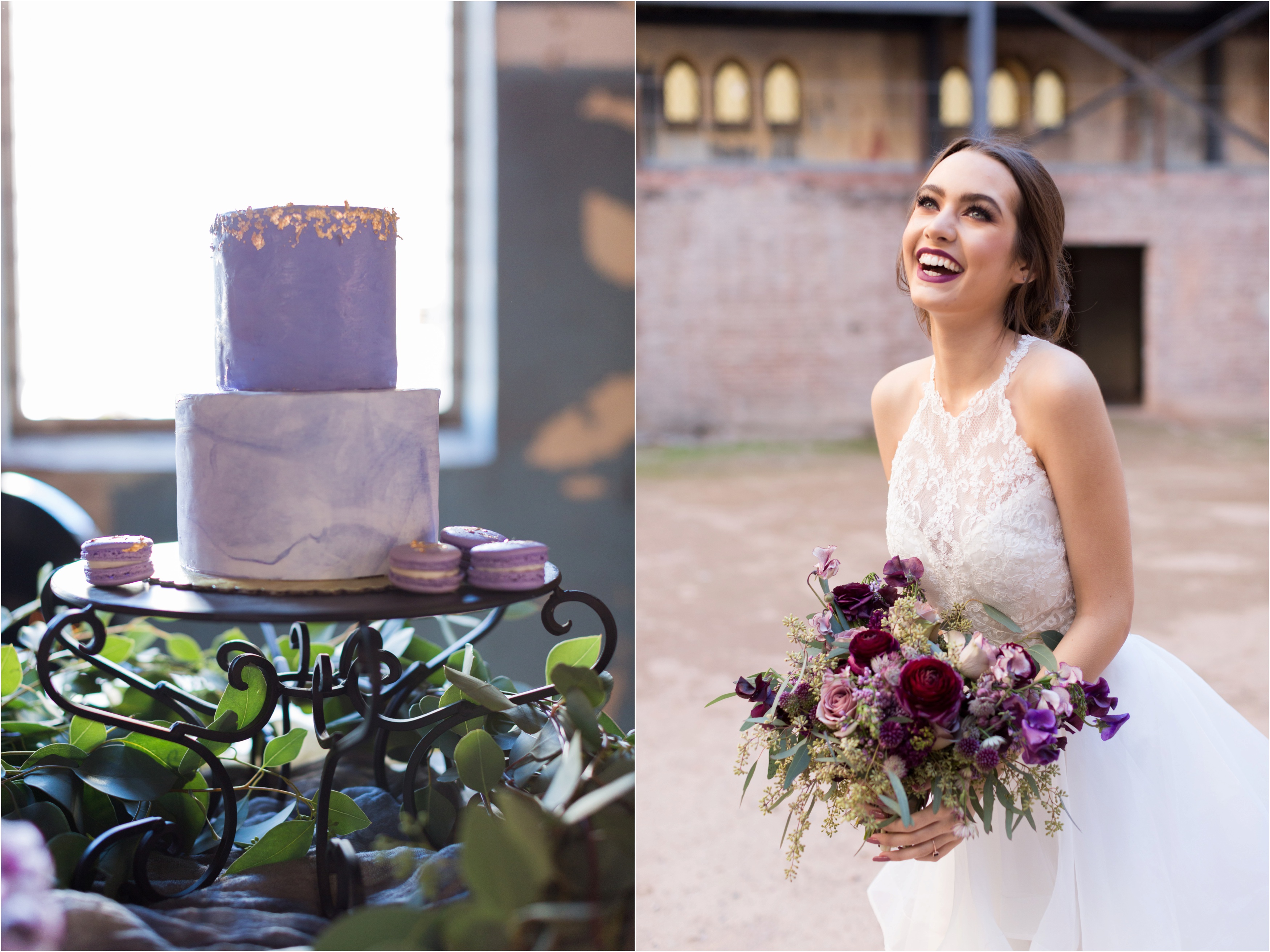 Purple color scheme wedding ideas