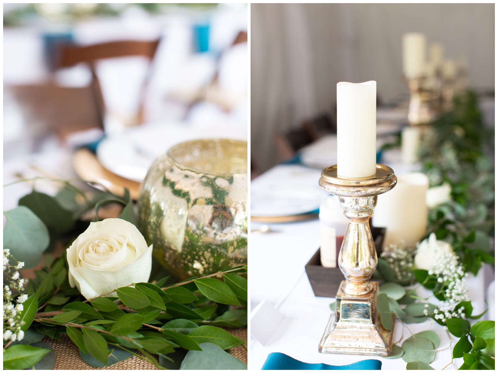 greenery table top decorations photos by riane roberts