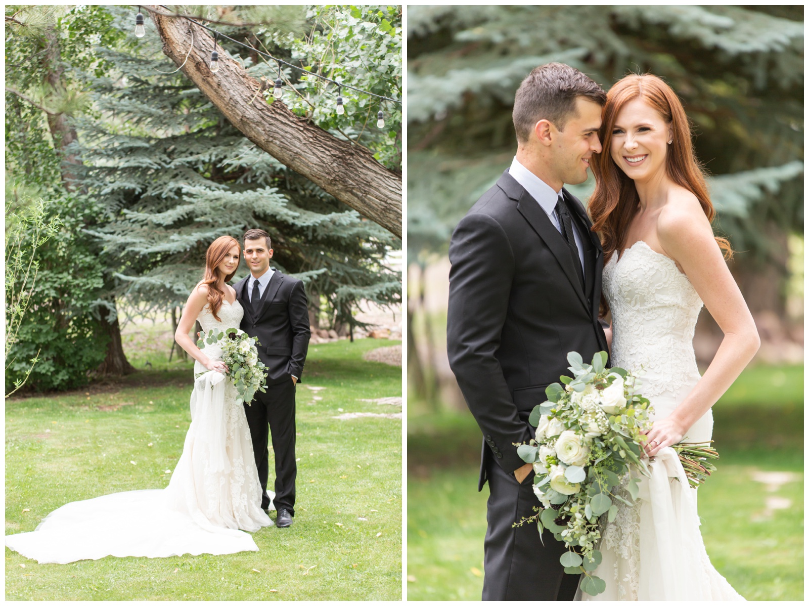 bride and groom photos at pientop az