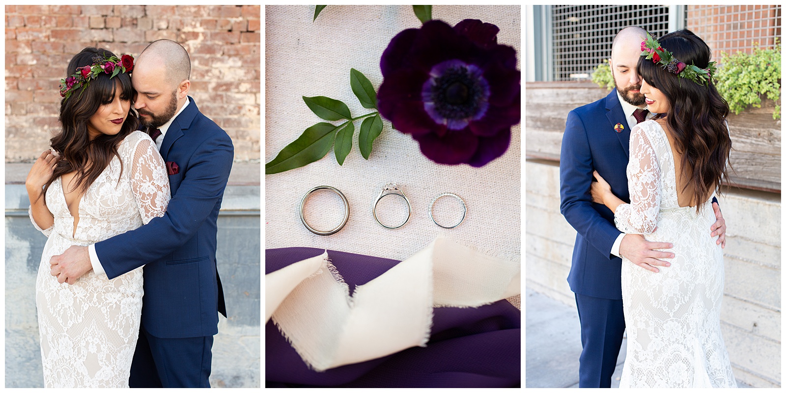 intimate wedding photography with flat lay of wedding bands - riane roberts