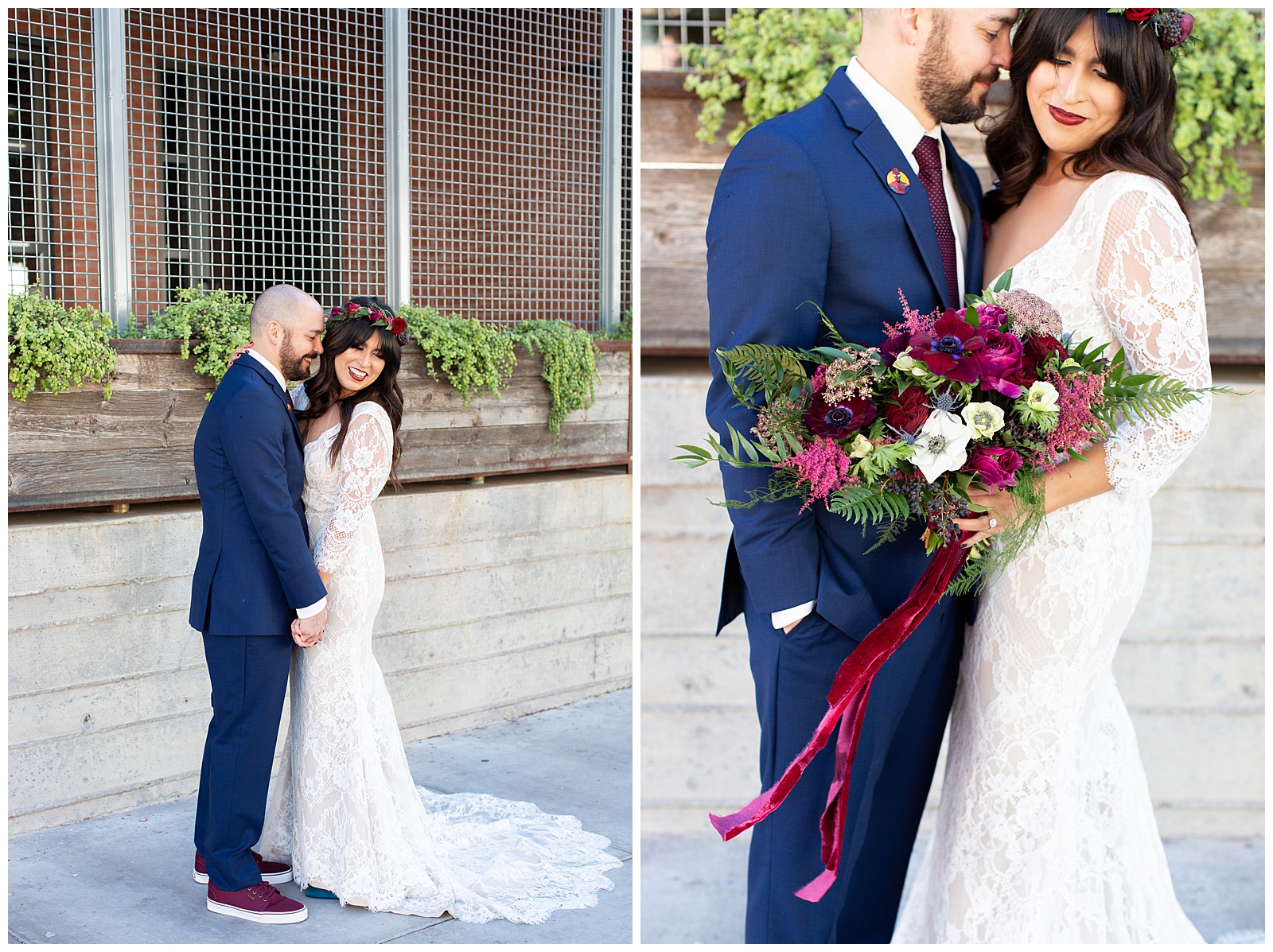 Downtown Phoenix wedding photos by riane roberts